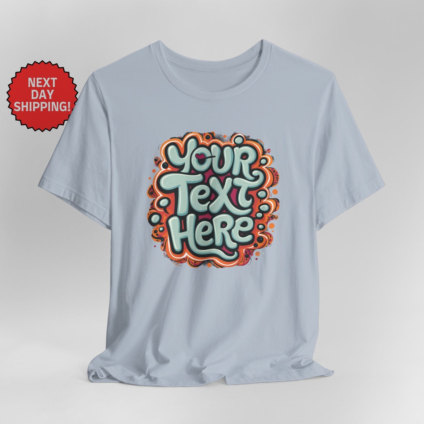 Personalized Curving Text T-Shirt