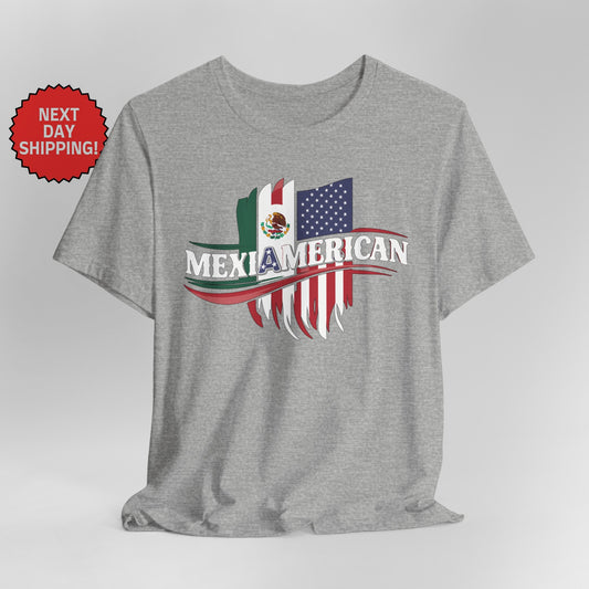 Hybrid Flag Mexiamerican Mexican American Mix T-Shirt