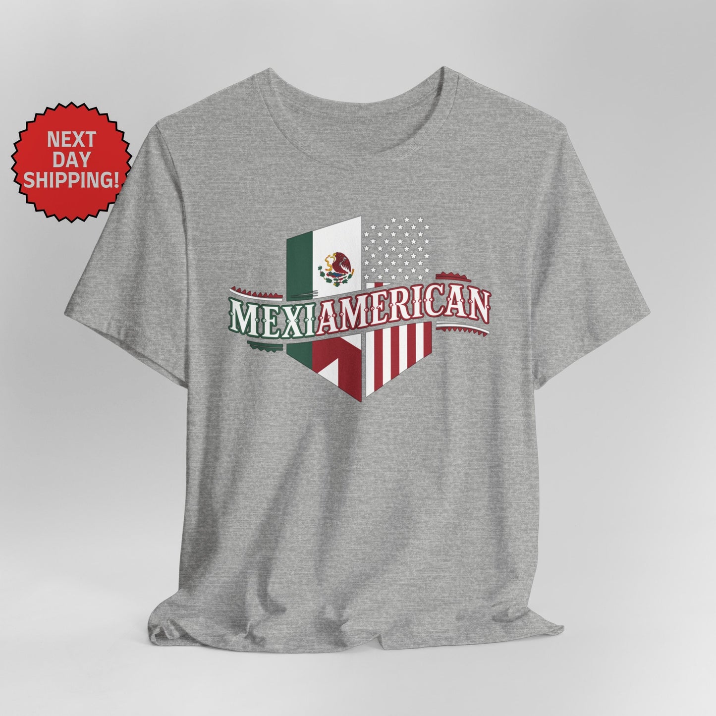 Hybrid Flag Mexiamerican Mexican American Together T-Shirt