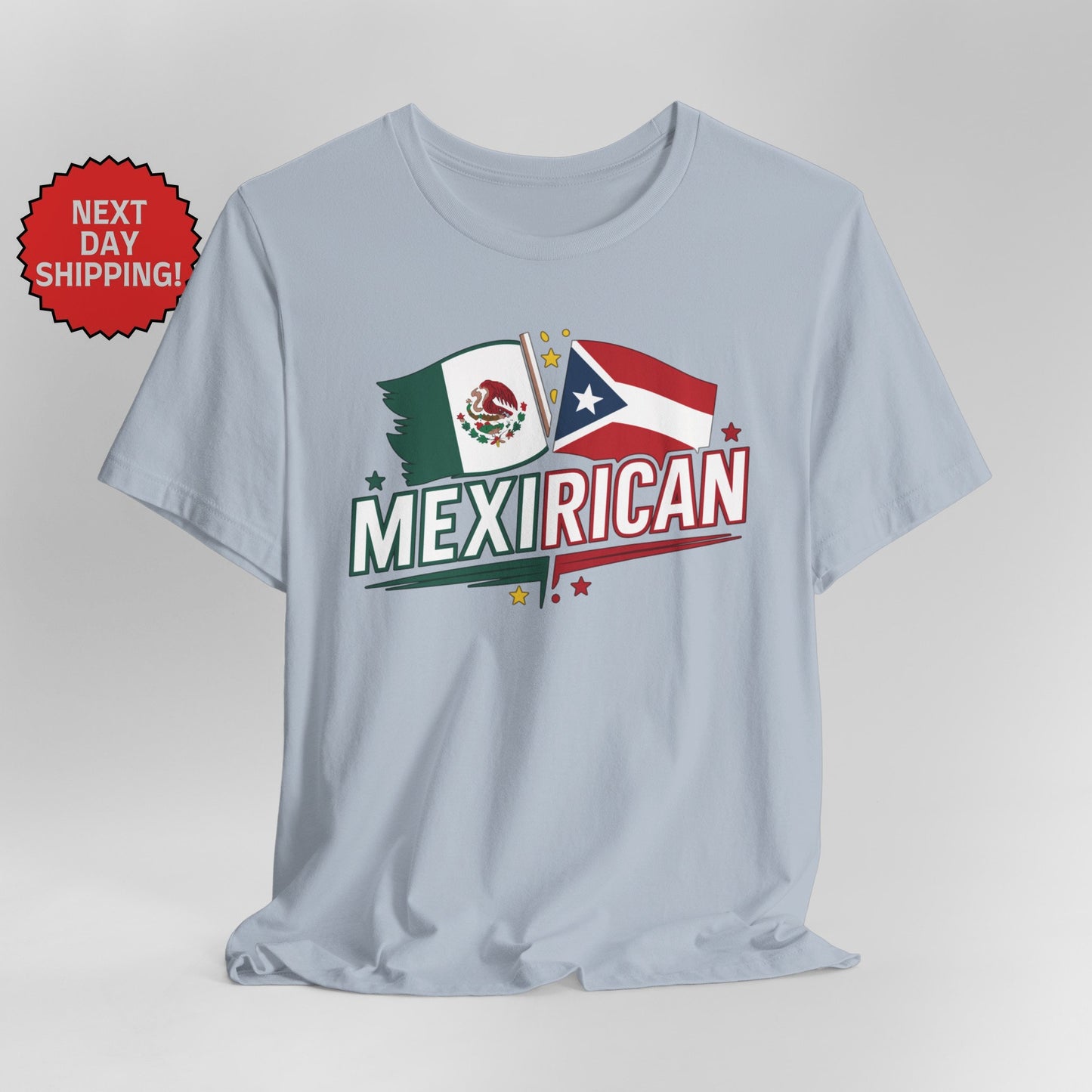 Hybrid Flag MexiRican Mexican Puerto Rican Together T-Shirt