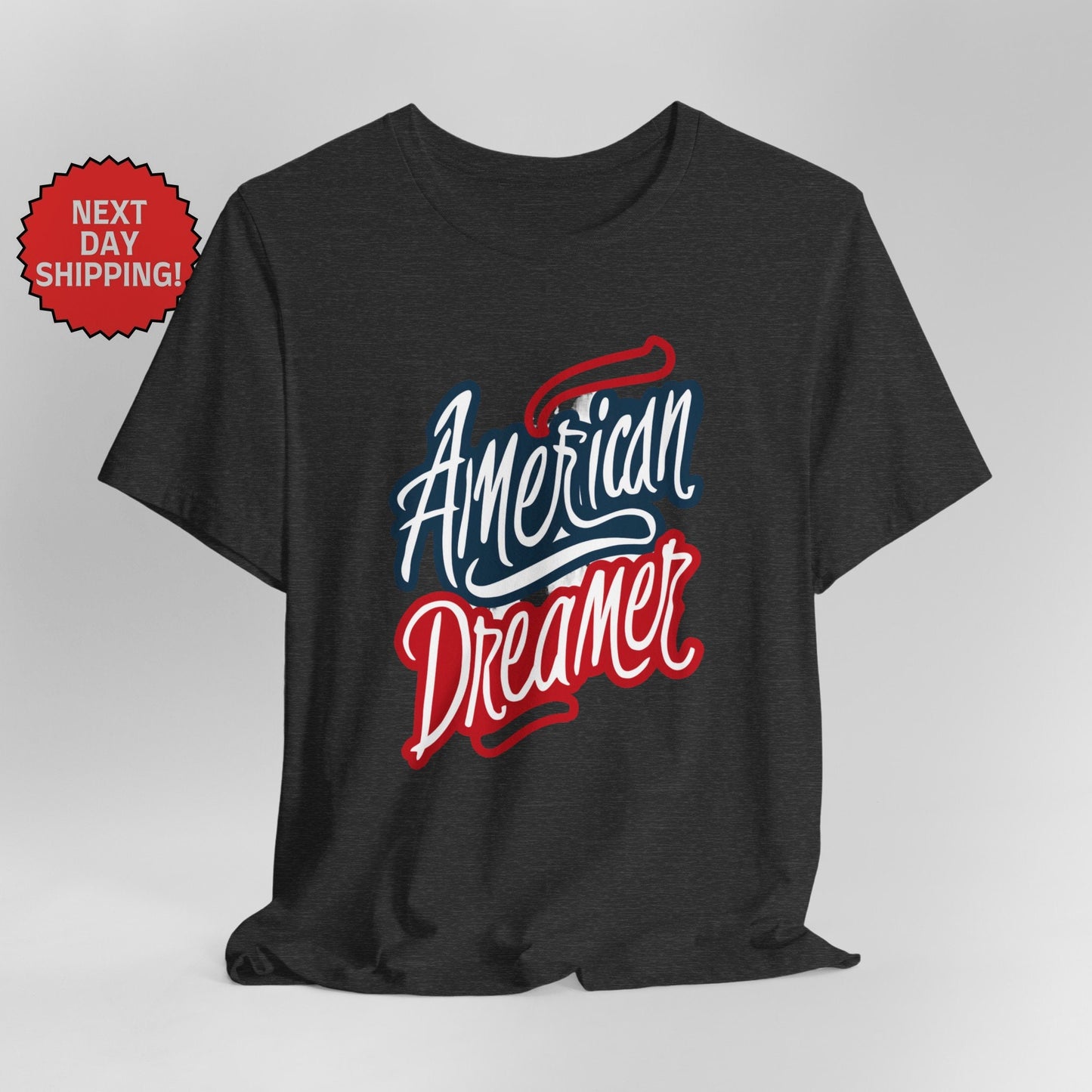 Patriotic American Dreamer Red Blue White T-Shirt