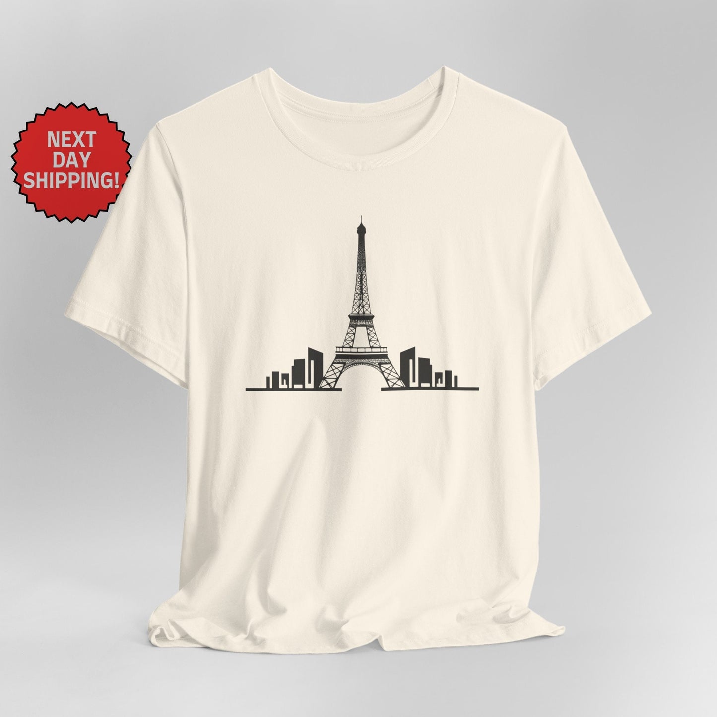 Paris Eiffel Tower One Color T-Shirt