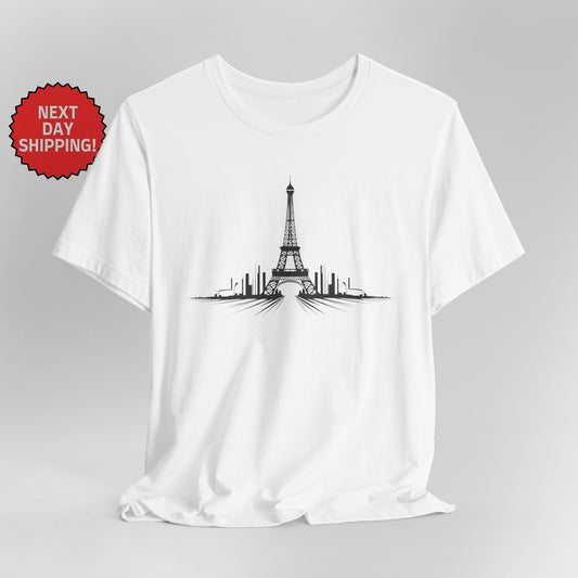 Paris Eiffel Tower Minimalist T-Shirt