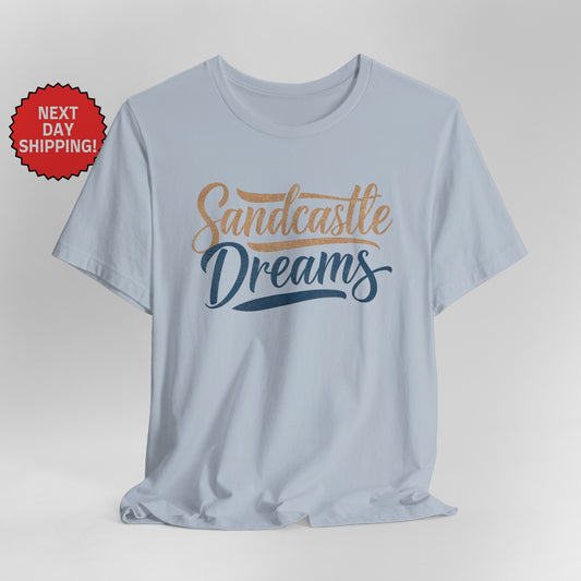 Personalized Coastal Dreams Sandcastle Dreams T-Shirt