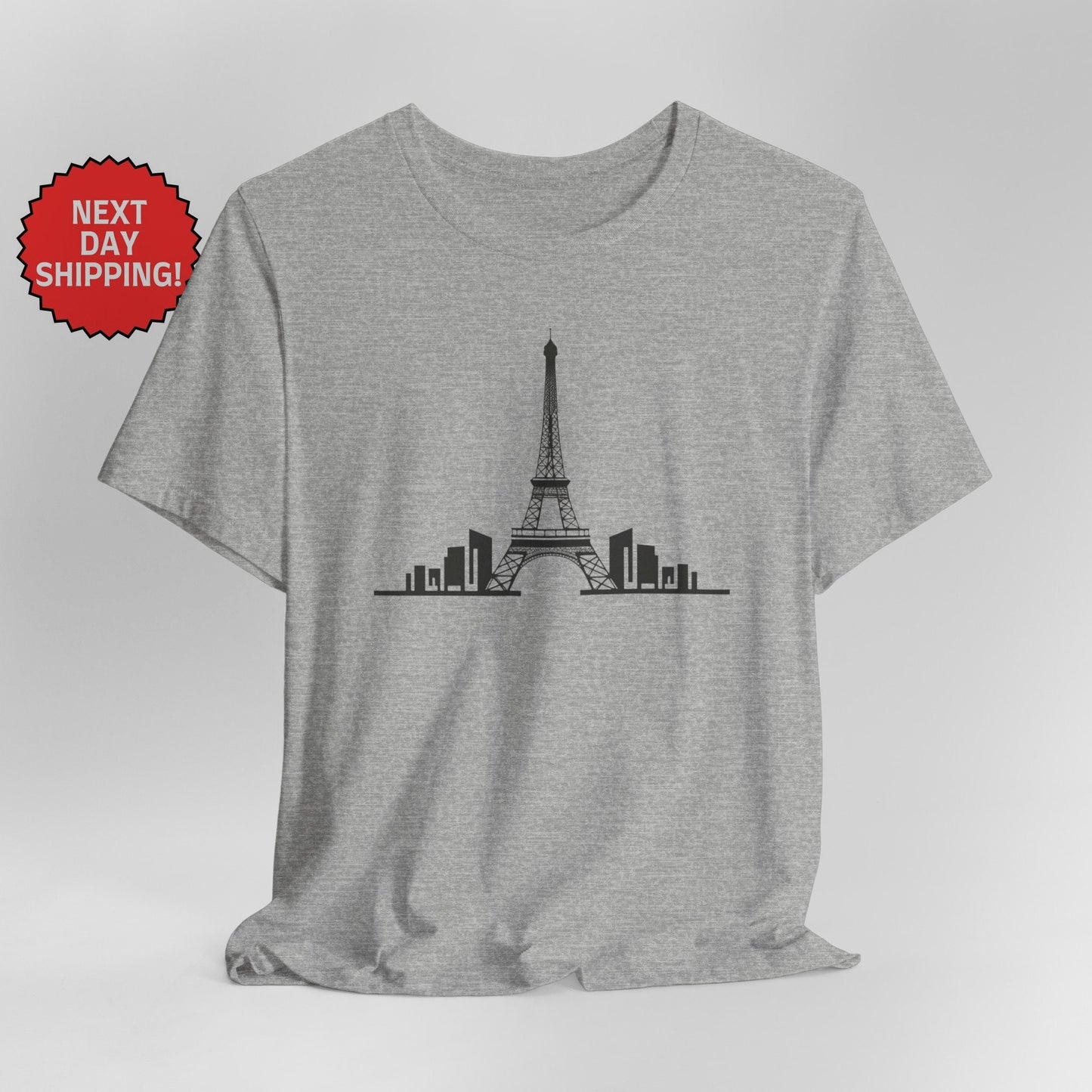 Paris Eiffel Tower One Color T-Shirt