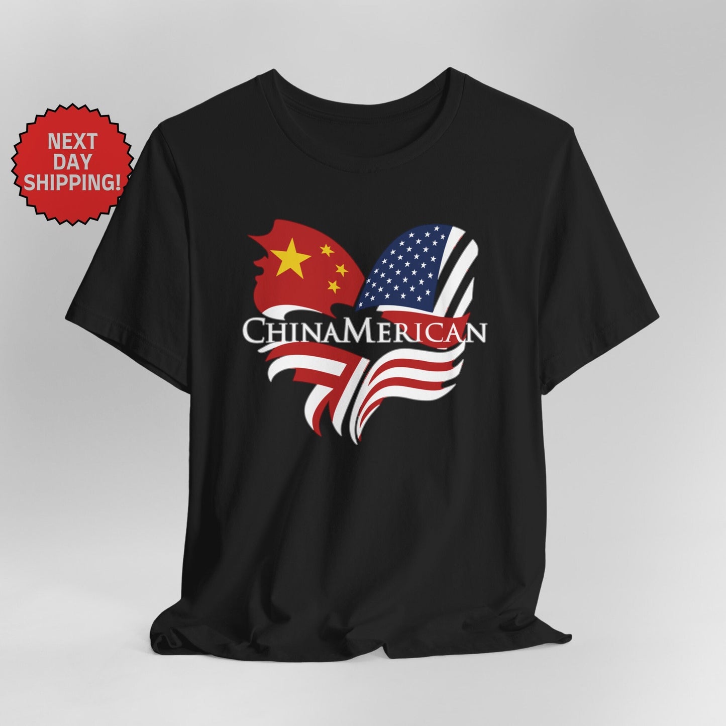 Hybrid Flag Chinamerican Chinese American Mix T-Shirt