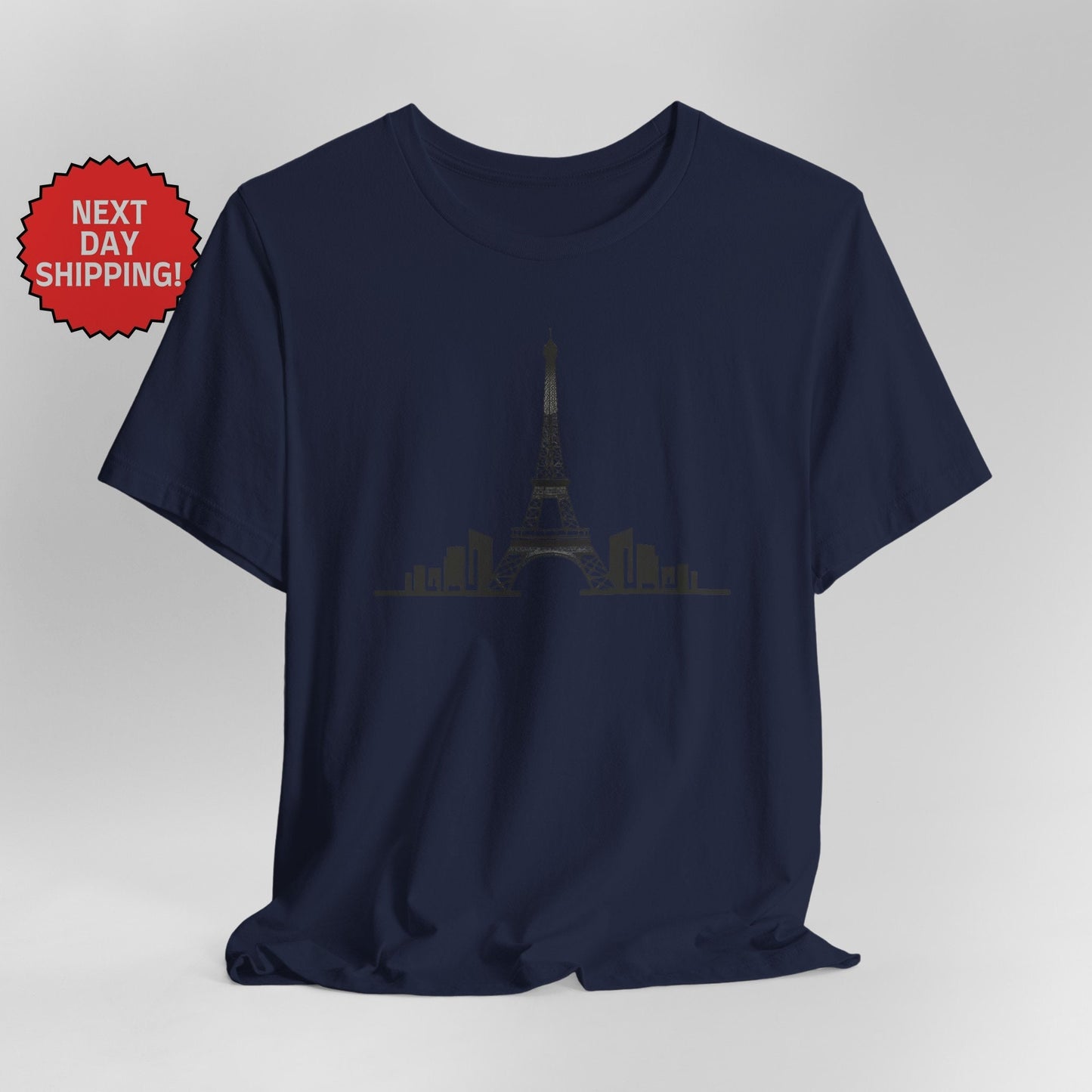 Paris Eiffel Tower One Color T-Shirt