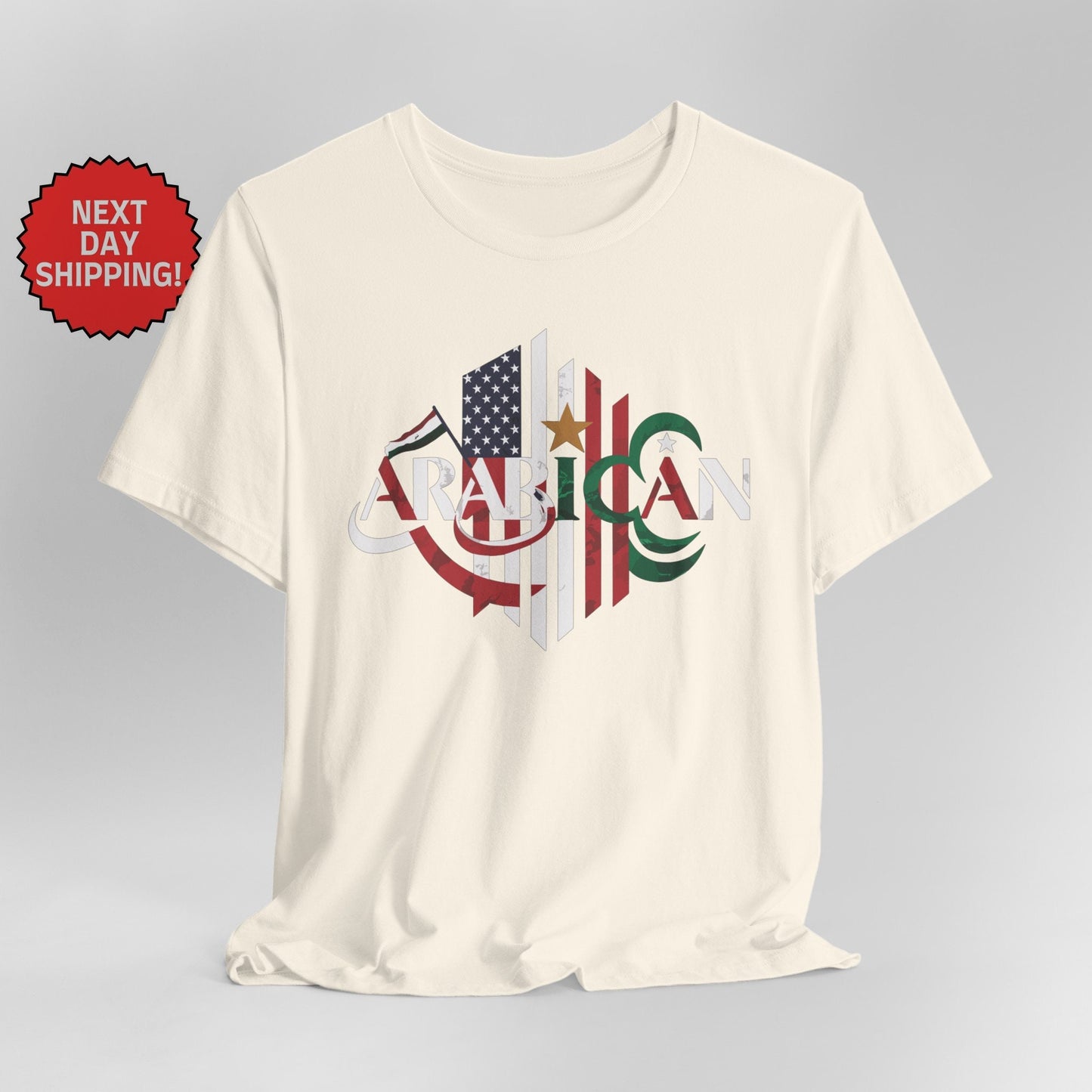 Hybrid Flag Arabican Arabic American Mix T-Shirt