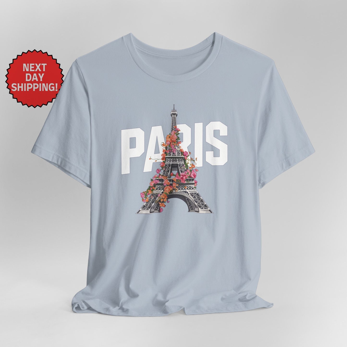 Paris Flower Eiffel Tower T-Shirt