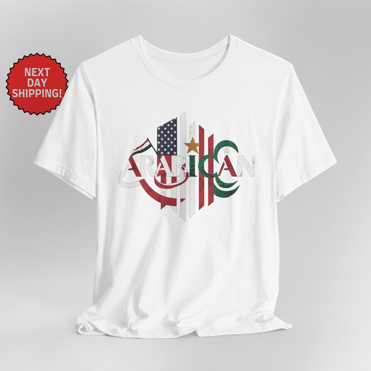 Hybrid Flag Arabican Arabic American Mix T-Shirt