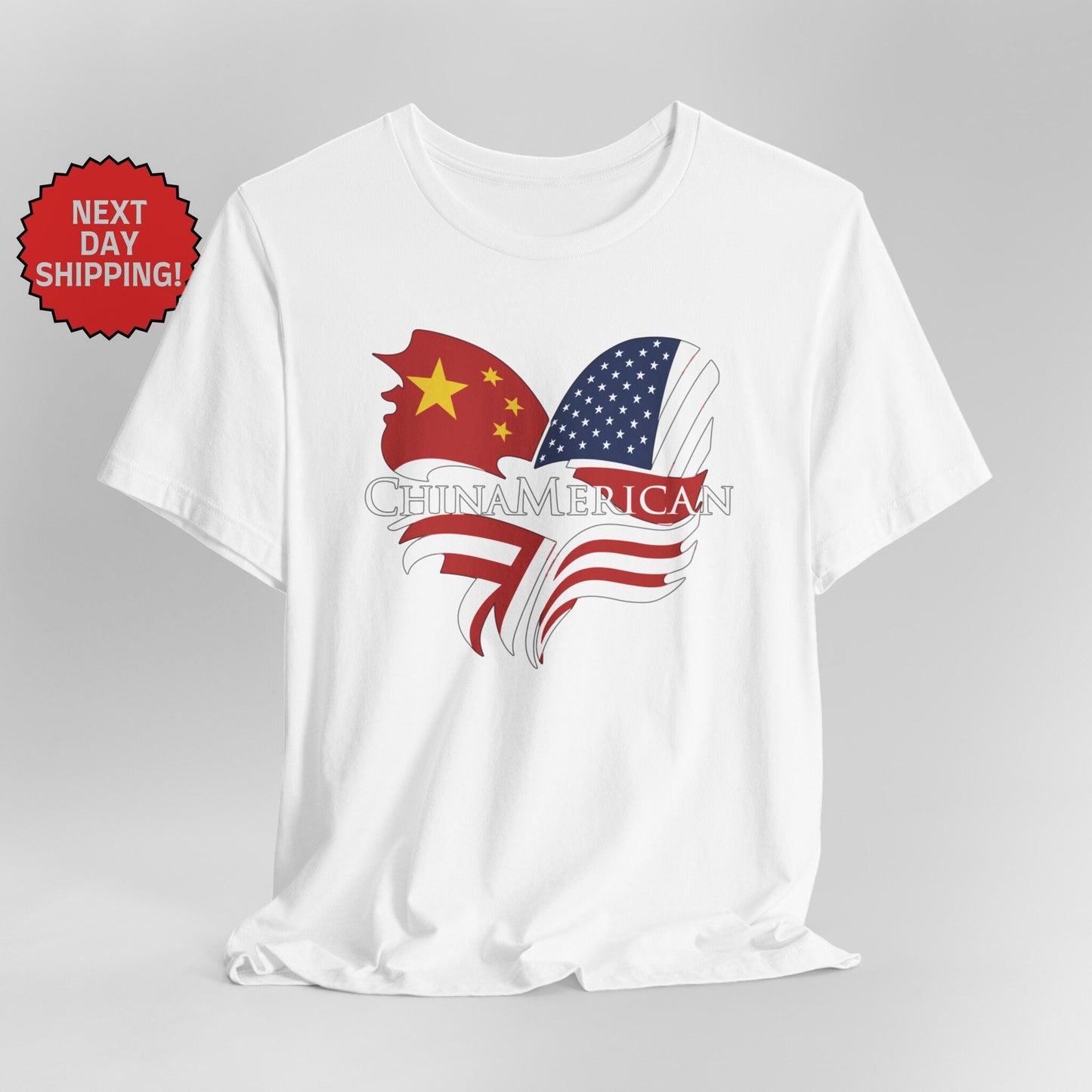 Hybrid Flag Chinamerican Chinese American Mix T-Shirt