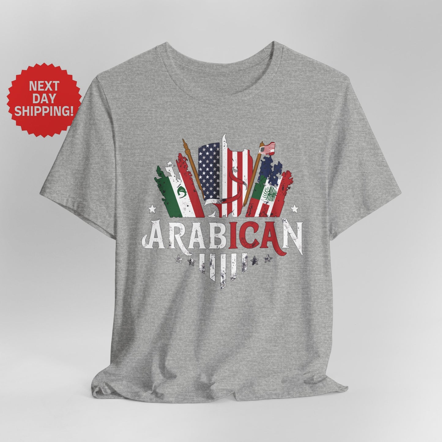 Hybrid Flag Arabican Arabic American Together T-Shirt