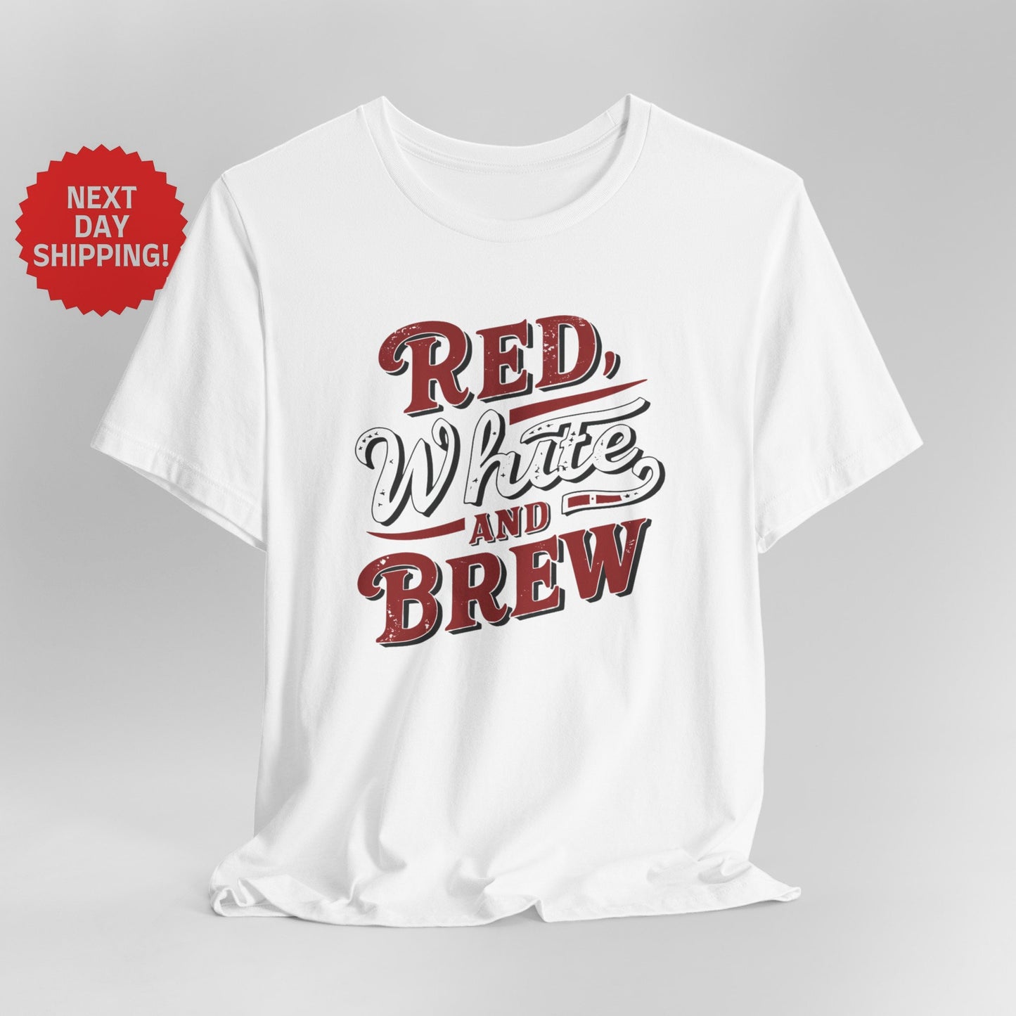 Patriotic Red, White, and Brew T-Shirt