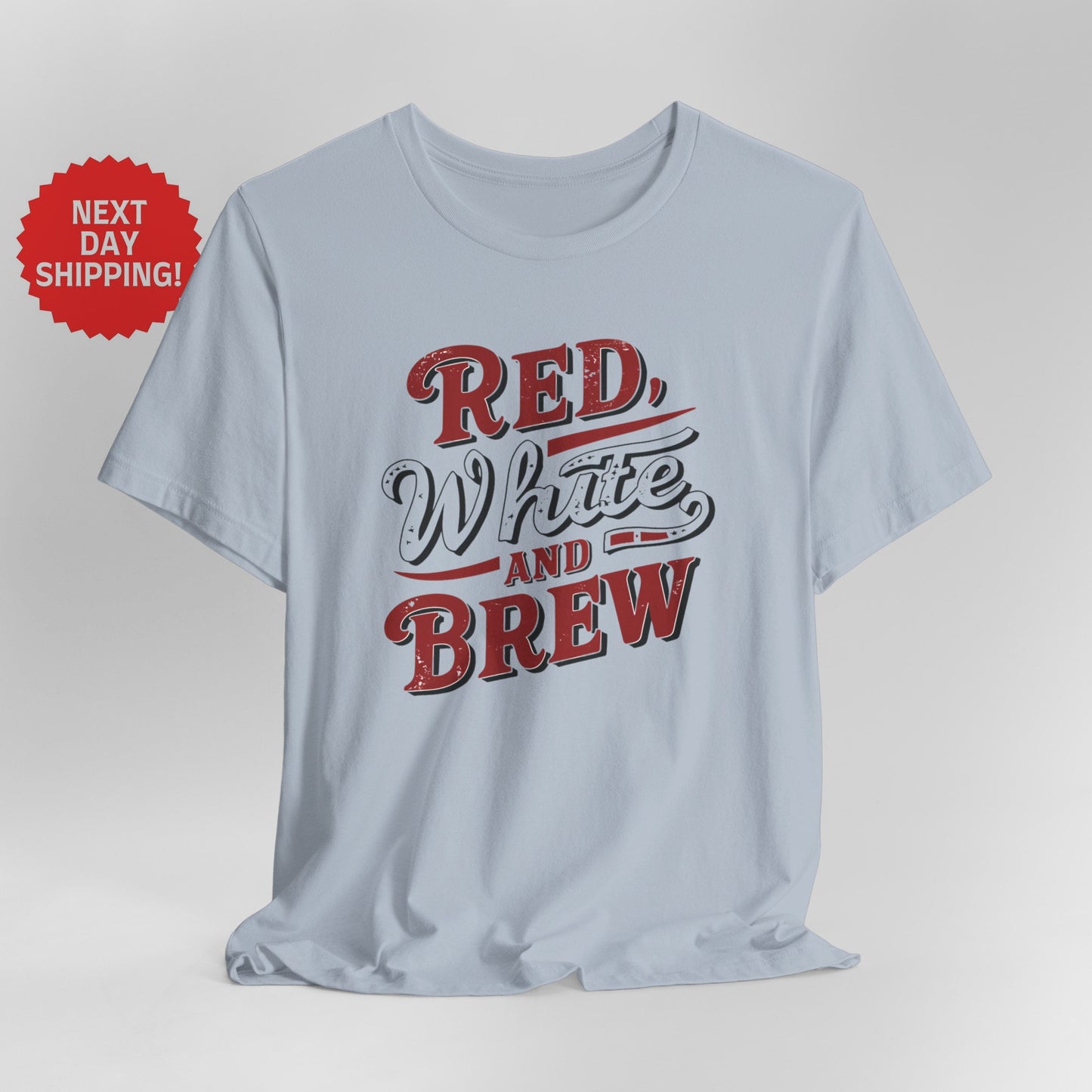 Patriotic Red, White, and Brew T-Shirt