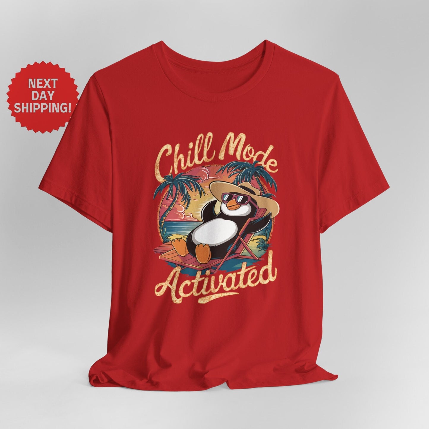 Chill Mode Activated Penguin T-shirt