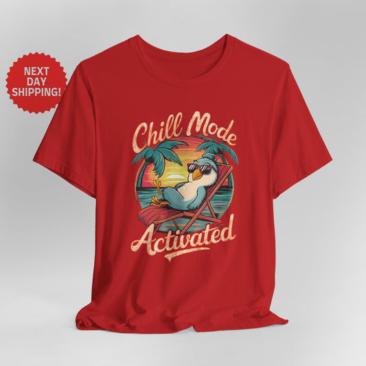 Chill Mode Activated Bird T-shirt