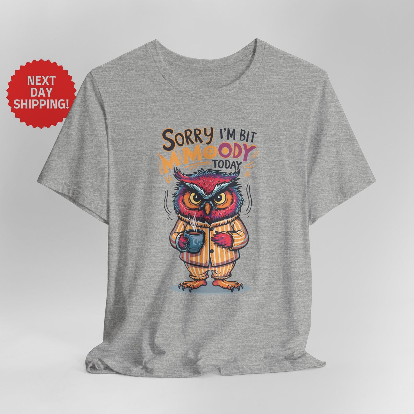 Sorry I am Moody Owl Orange T-Shirt