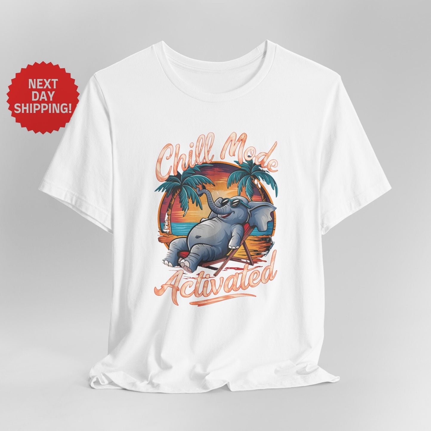 Chill Mode Activated Elephant T-shirt