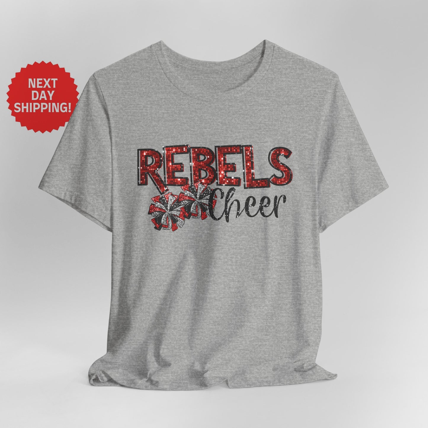 Sequin Look Rebels Cheer T-Shirt